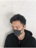 ツーブロック前上げ流し