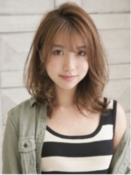 アグ ヘアー アロエ 亀岡店(Agu hair aloe) やわらか質感のしっとり艶ミディ