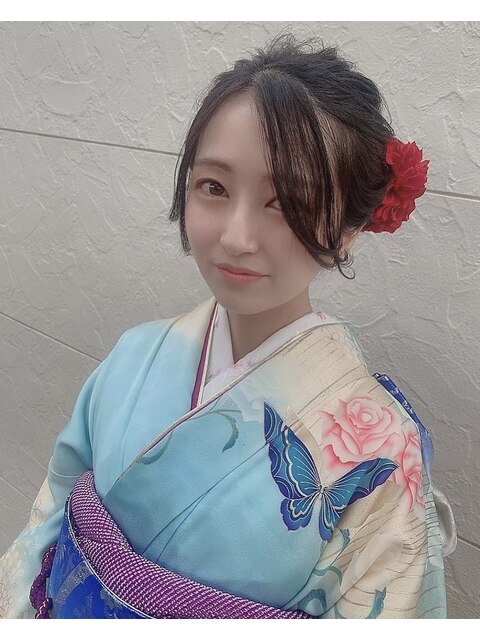 菜々緒さん風ヘアセット