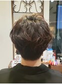 メンズ×もふもふパーマ