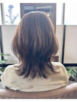 ベレッタ 松井山手店(veretta.)&nbsp;ボブウルフで軽さを動きをプラス♪アッシュベージュで艶々