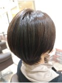 白髪染め/白髪ぼかし/ハイライト/カラー/ショート/ボブ