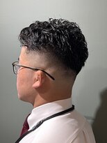 スタンドバーバー 柏(STAND BARBER)&nbsp;ダークアッシュ/アッシュブラック/カルマパーマ/ベリーショート