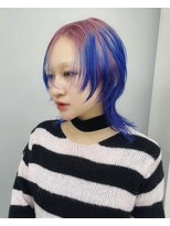 レコ 渋谷(LECO)&nbsp;ブルーとピンクのルーツデザインカラー