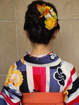 ジャム オードリー(Jam Audrey) 卒業式セット/黒髪/袴着付け