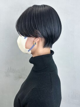 アルバム 銀座(ALBUM GINZA) 前髪アッシュブラックニュアンスカラー_ba460433