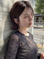 トリッカ シブヤ(TRICCA SHIBUYA)&nbsp;切りっぱなし/ボブ/長めバング/シースルーバング/秋カラー/渋谷