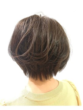 美容室 スタジアム(Stadium) 髪質改善　ひし形ショートボブ
