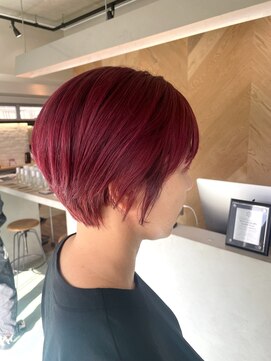 エイト 沖縄豊崎店(EIGHT toyosaki) 【EIGHT 豊崎】お客様スタイル_レッドショート