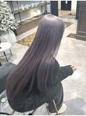 ラベンダーグレージュ/小顔に見せる顔周り/似合わせカット