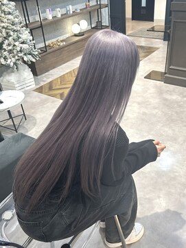 ローレン(Lolen.) ラベンダーグレージュ/小顔に見せる顔周り/似合わせカット