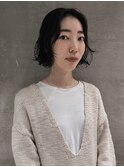 大人なヘルシーボブパーマ