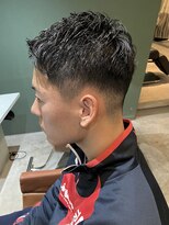 ミーサ バイ ブレイク(mysa by BREK)&nbsp;men'shair/刈り上げ/黒髪/ツーブロック/アップバング