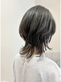 ウルフカット　メルティカラー　似合わせカット