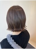 グラデーションカラーピンクカラーボブ