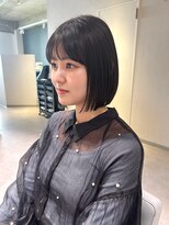 アム(amu)&nbsp;ぷつっとボブ/髪質改善酸性ストレート/艶髪ストレート/顎下ボブ