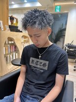 ルースト 渋谷店(ROOST)&nbsp;[雰囲気抜群ヘア]ジェットモヒカン×ホワイトメッシュ×ツイスパ