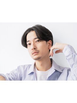 《人気No.1の王道センターパート》自然な毛流れで清潔感あふれるニュアンスパーマ＊[原宿/メンズカット]