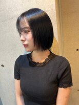 ブルーメ(Blume...) ボブスタイル/大人可愛いカラー/ブルーブラック