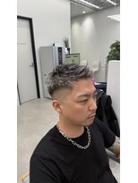 ジュール メンズ 大分(Joule men's)&nbsp;ホワイトメッシュ/デザインカラー/メンズカラー［大分駅］