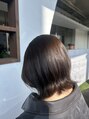 ラフィスヘアーグロー 中百舌鳥店(La fith hair glow) 上半分のストレートで収まるヘアー♪
