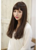 抜け感ウエーブ大人ロング