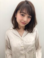 アンアミ オモテサンドウ(Un ami omotesando)&nbsp;【Unami】　2019春　柔らかいパーマ×小顔ミディアム　島田