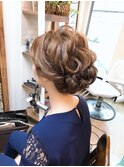 結婚式ロングお呼ばれアレンジ【ヘアアレンジ　立川/立川南】