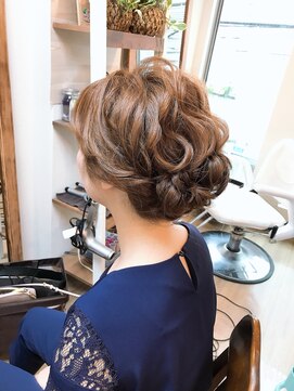 ロカット サロン(Roquat Salon) 結婚式ロングお呼ばれアレンジ【ヘアアレンジ 立川/立川南】