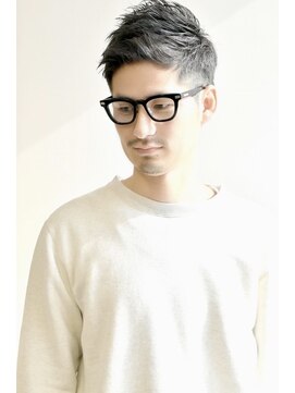 Step Yoshi 大人男子 メガネ 無造作ショート L ステップ Step のヘアカタログ ホットペッパービューティー