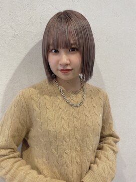 サミット ウル(SUMMIT ulu.) 【ulu yui】ぷつっと平行ボブ シアーラベージュ