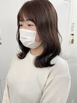 イコ 表参道原宿(ico)&nbsp;オレンジブラウン イルミナカラー 艶カラー