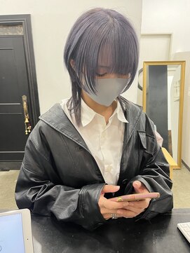 アンリ(Anli) 【Anli】ウルフカット×ダークパープル