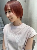 ショートボブ/ツヤ髪スタイル/グラデーションカラー