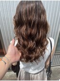 コテ巻き風パーマ