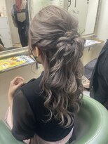 ヘアサロン レリー(hair salon relie)&nbsp;【ヘアアレンジ】お団子ハーフアップ　relie