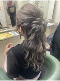 【ヘアアレンジ】お団子ハーフアップ relie
