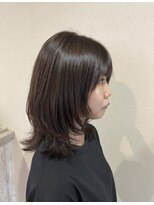 ヘアーアートミュージアム(Hair Art Museum)&nbsp;顔回りウルフレイヤー／ナチュラルブラウン