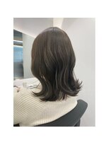 クシュ 所沢東口店(kusyu...) 黒髪/グレーベージュ/レイヤーロング/前髪パーマ/所沢ハイライト