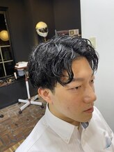 トレサンパオム(Tres Sympa Homme) 【簡単に爽やかに♪】王道刈り上げ×センターパート！