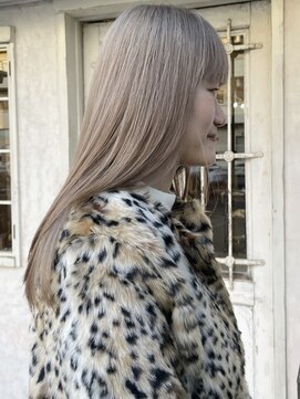 リフデザインラボビオ(riff design labo bio) ミルクティーベージュ/ダブルカラー/ハイトーンロング