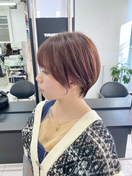 トニーアンドガイ 青山表参道店(TONI&GUY) 大人くびれショート　似合わせ　シアーカラー　ピンクベージュ