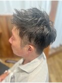 ツーブロックアップバング