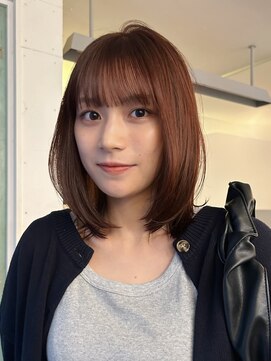 アンプラグド(unplugged) オレンジブラウンのレイヤースタイル