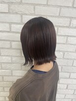 アッシュ 稲田堤店(Ash)&nbsp;外ハネボブ×ナチュラルピンクブラウン