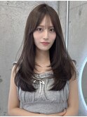 憧れ韓国くびれヘア/顔まわりカットレイヤーカット艶髪黒髪