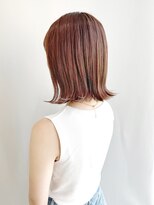 クイントネオリーブ 自由が丘正面口店(quint:neolive)&nbsp;外ハネレイヤーボブ　ピンクベージュ　自由が丘　インナーカラー