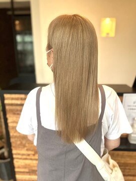 ヴァン カウンシル 王子(VAN COUNCIL) 秋のハイトーンカラー/ブロンド/ストレート/縮毛矯正/ブリーチ#1