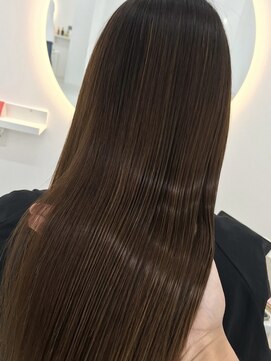 マルフェ 天王寺(marfe) 【marfe】髪質改善＿酸性ストレート＿艶髪ブラウン