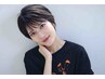 （前髪のお悩みに♪)カット+前髪パーマorストレート ￥11000